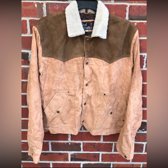 Real Leather Brand Two-Tone Womens Western Leather Jacket Coat. Size 2 XL - Picture 8 of 8